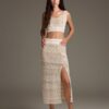 GONNA LUNGA IN MAGLIA CROCHET