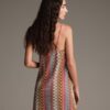 ABITO CORTO IN MAGLIA CHEVRON