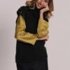 MAGLIA MANICHE CORTE CON PAILLETTES SU SPALLE