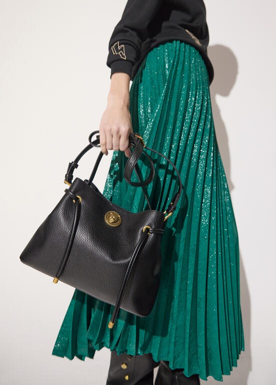 SHOPPER PICCOLA METALLO LEOPARDO